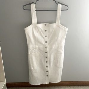 White denim Express dress